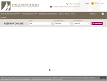 Tablet Screenshot of hotelsmediterraneo.com